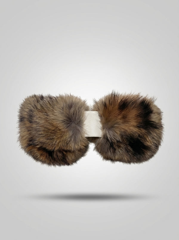 Venitta Fur Belt - White