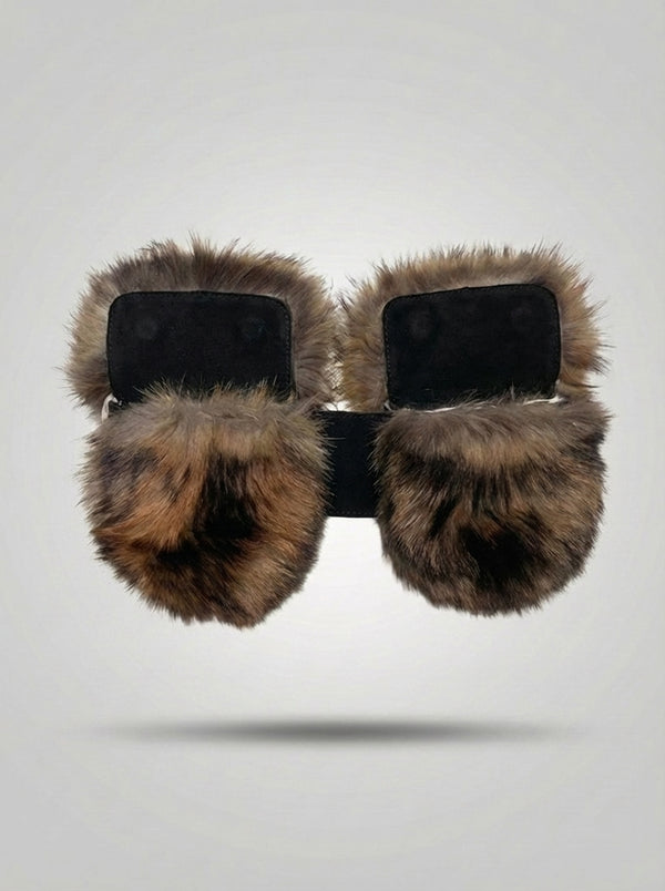 Venitta Fur Belt - Black